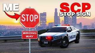 I Became an SCP Stop Sign  GTA 5 RP [upl. by Darcee532]