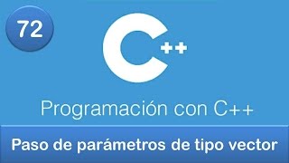 72 Programación en C  Funciones  Paso de parámetros de tipo vector [upl. by Essyla]