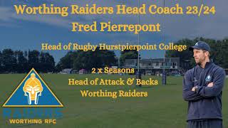 Worthing Raiders coaching team announcement for season 2324 [upl. by Ahsrats]