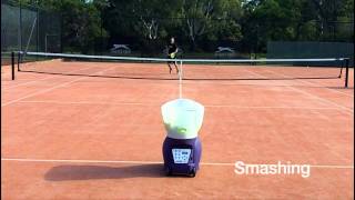 Spinfire Pro 2 Tennis Ball Machine  On Court [upl. by Ygiaf]