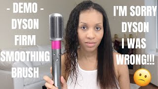 DEMO  DYSON AIRWRAP FIRM SMOOTHING BRUSH  I WAS WRONG PART 2 OF 2 [upl. by Nirik]