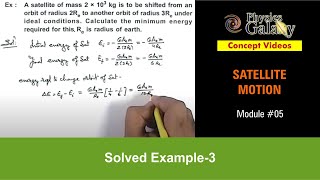 Class 11 Physics  Satellite Motion  5 Solved Example3 on Satellite Motion  For JEE amp NEET [upl. by Anelrihs]