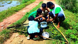 Village net fishing video  amazing net fishing video [upl. by Eiclud]