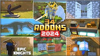 TOP 34 BEST ADDON MCPE Rekomendasi AddonMod Survival Terbaik Untuk MCPEMCBE Terbaru 119  120 [upl. by Daniella11]