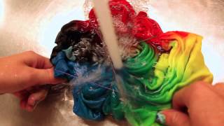 How To PROPERLY Rinse A Tie Dye Tshirt [upl. by Aneliram]