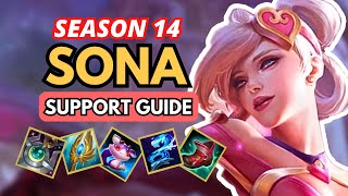 How to WIN with SONA Support with just TWO ITEMS  League of Legends Guide [upl. by Lenci]