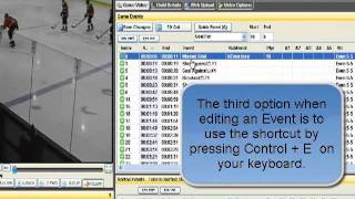 Editing Game Events  Part 1  STEVA Hockey PRO [upl. by Enelyar]