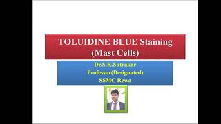 Toluidine Blue staining [upl. by Avilla]