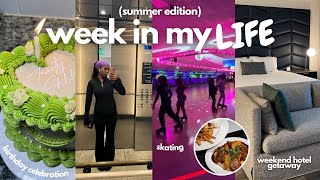 week in my life  summer days in ATL skating hotel getaway birthdays [upl. by Scevor]