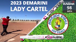 2023 DeMarini Lady Cartel Slowpitch Softball Bat Review  Average Dudes Softball [upl. by Freiman]