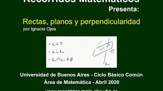 Rectas planos y perpendicularidad [upl. by Selinda]