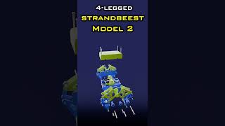 4legged strandbeest Model 2 robot design technology engineering [upl. by Vokay]