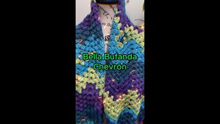 Bufanda Chevron a Crochet [upl. by Aker]