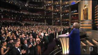 Olivia de Havilland presenting the 75th Past Oscar Winner Reunion [upl. by Geis]