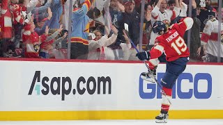 DeBrusk Tkachuk exchange goals in CRAZY Game 6 [upl. by Enelyad]