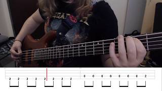 A Tout Le Monde  Megadeth Bass Cover With Tabs [upl. by Kurth853]