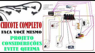 chicote passo passo faça seu proprio chicote fueltech injepro pandoo [upl. by Oibaf]