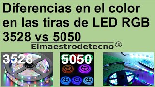 DIFERENCIAS ENTRE TIRA LED 3528 VS 5050 [upl. by Estey293]