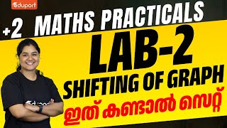 Plus Two Maths Practicals  LAB  2  Shifting of Graphs  Eduport Plus Two [upl. by Maddis]