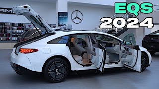 2024 Mercedes EQS Sedan Review  Ultimate Luxury Interior Exterior [upl. by Lrad]