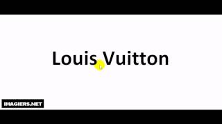 Como pronunciar Louis Vuitton [upl. by Klug664]