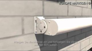 Montage und Einstellung der Markise EUROPE 2020  2050 [upl. by Einama]