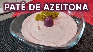 PATÊ DE AZEITONA Low Carb Fácil Perfeito para Dieta Cetogênica [upl. by Rafaellle]