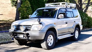 1996 Toyota Land Cruiser Prado Turbo Diesel Intercooler USA Import Japan Auction Purchase Review [upl. by Aneladgam]