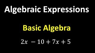 Algebraic Expressions – Algebra Basics [upl. by Gillian28]