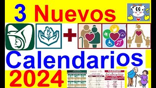 3 NUEVOS CALENDARIOS PAGOS IMSS ISSSTE Y BIENESTAR 2024 FECHAS OFICIALES ENTREGA TARJETAS 65 y [upl. by Kho]