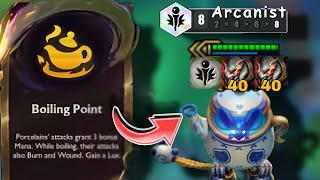 80 Stacks Titans Amumu 3 star 8 Arcanist 4 Porcelain tft set 11 [upl. by Anahahs]