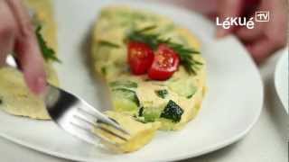 Lékué TV  Omelette  Recipe Green pepper onion and garlic omelette [upl. by Maleki]