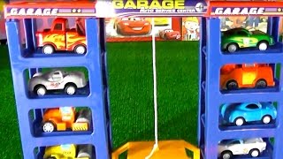 Disney Pixar Cars Cartoon car park  Track Childrens Toy Toys cars [upl. by Erasmus60]