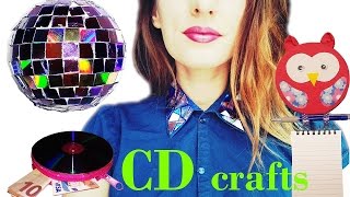 10 DIY creative ways to reuse  recycle your old CDs  DVDs  HOW TO [upl. by Thibaut]