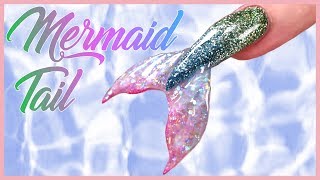 Mermaid Nail Design  Acrylic Nail Art [upl. by Inal15]