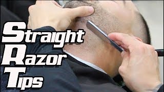 Straight Razor Tutorial  Barber Tips [upl. by Eleonora822]