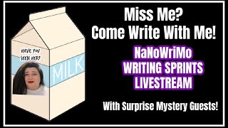 NaNoWriMo 2023 Writing Sprint Livestream [upl. by Taddeo]