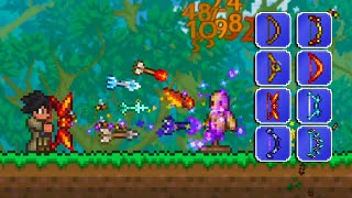 Terraria But EVERY Bow Attacks At The Same Time [upl. by Bonilla]