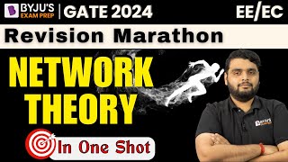 GATE 2024  Revision Marathon Class🏃‍♂️ Network Theory in One Shot  BYJUS GATE [upl. by Isoj]