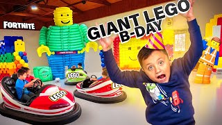 Giant LEGO Birthday Party or FORTNITE Shawns Bday Vlog FV Family [upl. by Oisor545]