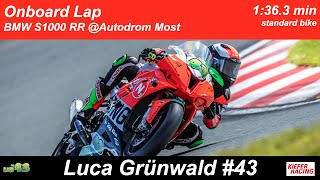 Most Onboard Lap  BMW S1000 RR  1363  Luca Grünwald [upl. by Nashom]