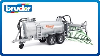 Bruder Toys Fliegl Barrel Trailer w Spread Tubes 02020 [upl. by Bamberger]