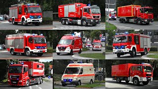 Sirenenalarm  Einsatzfahrten der Feuerwehr Hövelhof amp ABCZug Kr Paderborn  DRK zu ABCEinsatz [upl. by Demetra]