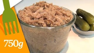 Recette des Rillettes de porc maison  750g [upl. by Ecinnaj]