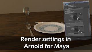 Render settings in Arnold for Maya  Intro to Maya 2020 [upl. by Atirehs511]