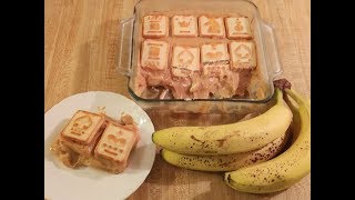 Banana Pudding with Chessmen Cookies and Caramel [upl. by Ynatsyd]