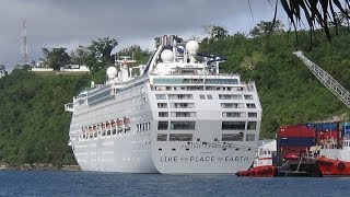 Pacific Explorer PampO cruise ship Luganville Santo Vanuatu August 2017 [upl. by Okram891]