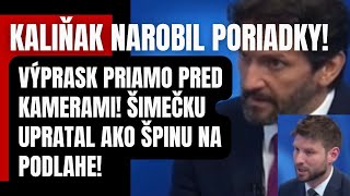 Náhly skrat vo vysielaní Šimečka sa postavil za Čaputovú Kaliňák s ním narobil poriadok… [upl. by Dallis]