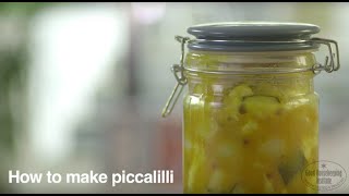 Best Ever Homemade Piccalilli Recipe  Good Housekeeping UK [upl. by Enerual]