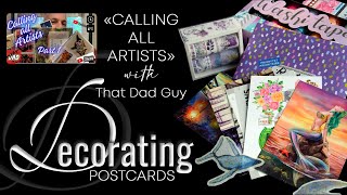 DECORATING postcards for gifts  An amazing idea That Dad Guy  Creation [upl. by Anailuy]